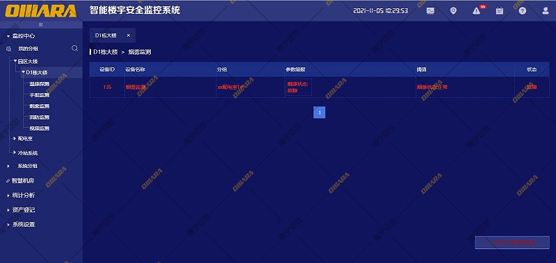 智能楼宇监控界面
