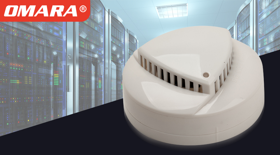 烟雾探测器+机房背景